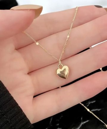 Heart Design Artificial gold plated Pandet