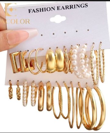 12 piece Korean Style Gold plated