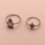 2 piece W 18k Gold plated Atrificale Ring💍