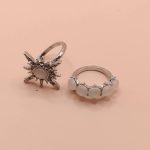 2 piece W 18k Gold plated Atrificale Ring