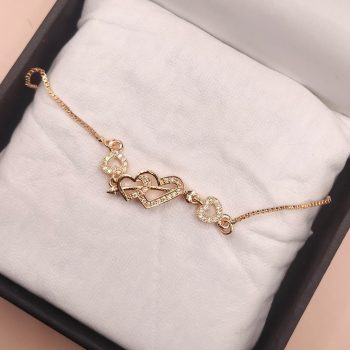 Gold plated Heart Design Bracelet