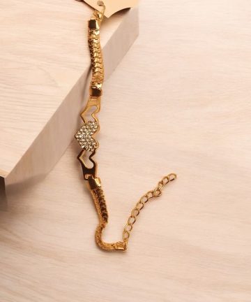 Gold plated Heart Design Bracelet