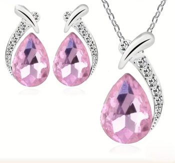 Nakless + Earrings 3 piece Set