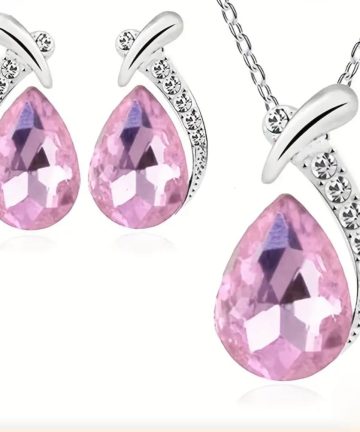 Nakless + Earrings 3 piece Set