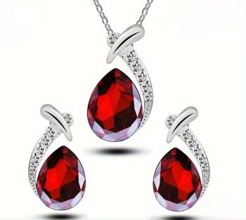 Nakless + Earrings 3 piece Set