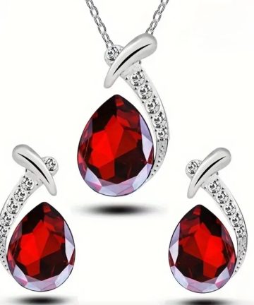 Nakless + Earrings 3 piece Set