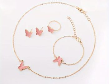 5 piece Nackless+ Rings + bracelet+ Earring Set