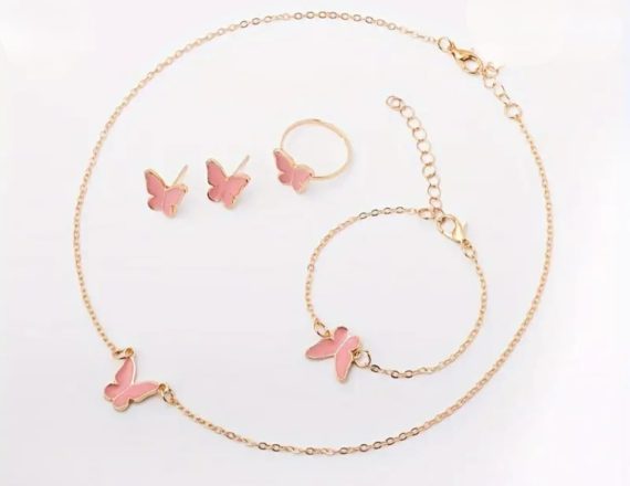 5 piece Nackless+ Rings + bracelet+ Earring Set