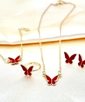 5 piece Nackless+ Rings + bracelet+ Earring Set