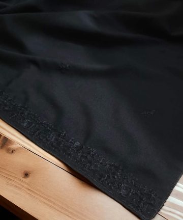 Summer black Swis lawn  Chadar For Women