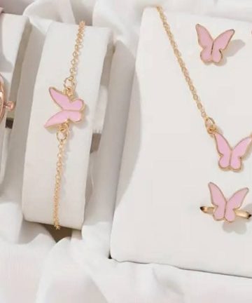 6 piece jewellery Set Watch + Nackless+ Ring +Earings + Bracelet