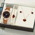 6 piece jewellery Set Watch + Nackless+ Ring +Earings + Bracelet