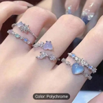 Fancy W gold Plated Atrificale Rings