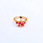 1 Golkd plated Ring For Women  Perfect For Casual & party Wear