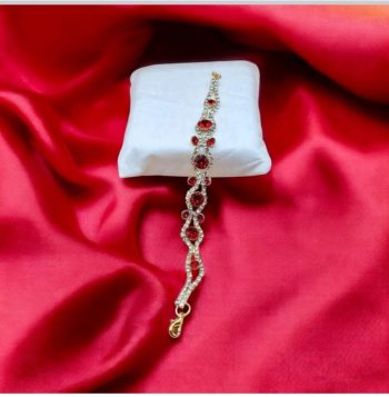 Red Zarcon Stone Bracelet