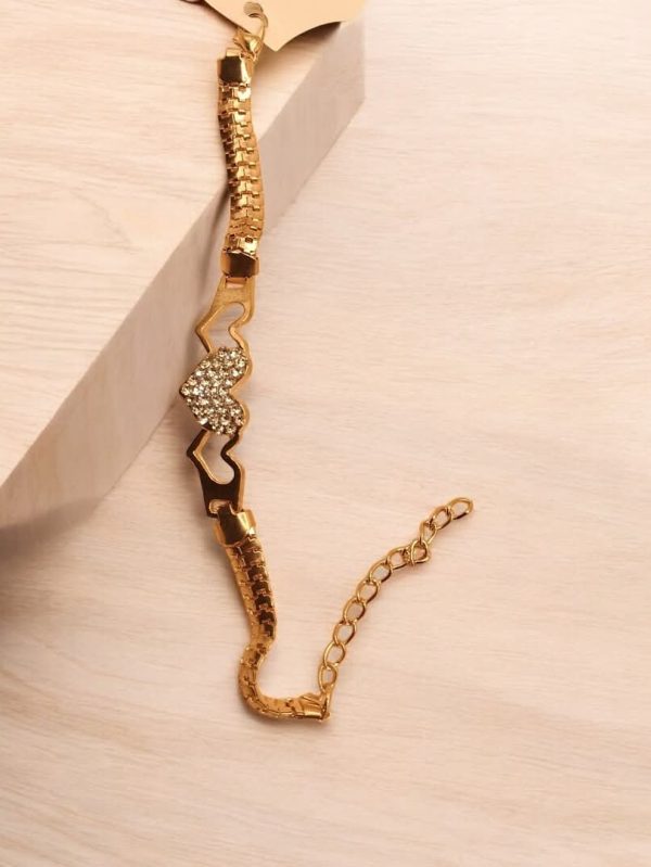 Gold plated Heart Design Bracelet