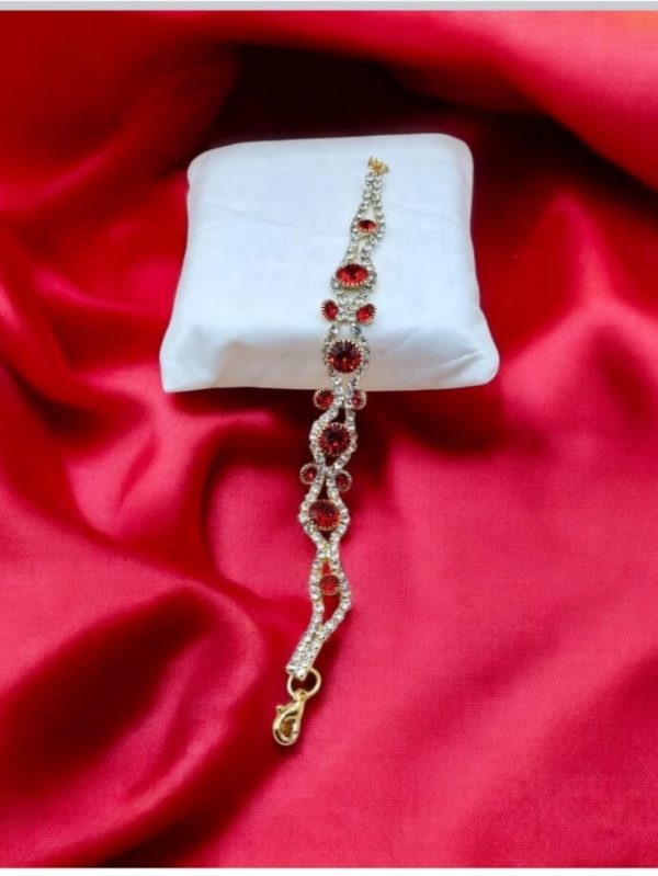 Red Zarcon Stone Bracelet