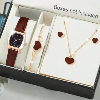 Elegant Women's Watch & Jewelry Gift Set – Multiple Styles & Colors