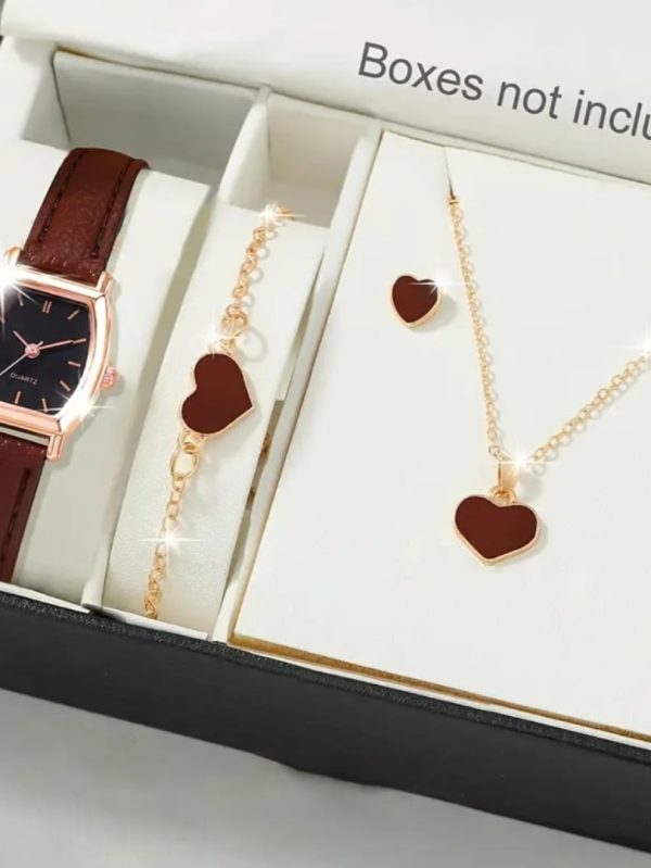 Elegant Women's Watch & Jewelry Gift Set – Multiple Styles & Colors