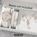 Elegant Women's Watch & Jewelry Gift Set – Multiple Styles & Colors