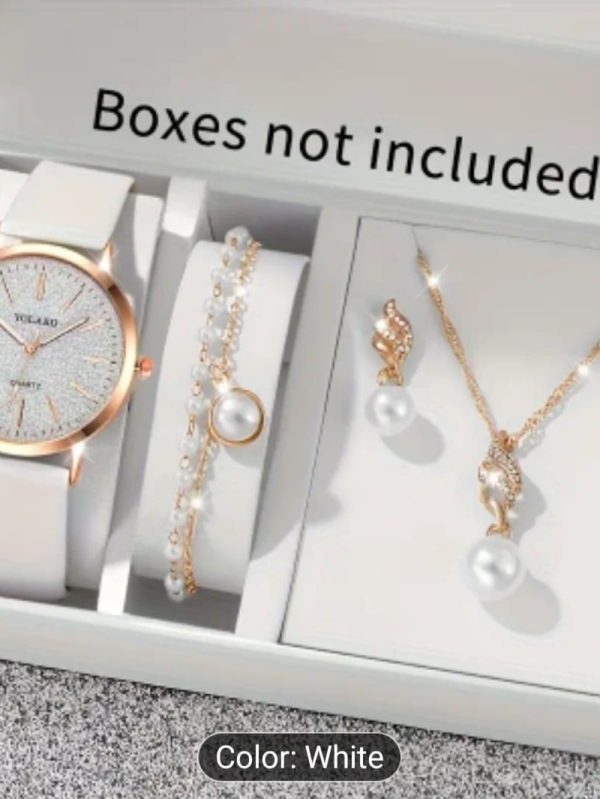 Elegant Women's Watch & Jewelry Gift Set – Multiple Styles & Colors