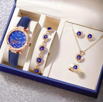 Elegant Women's Watch & Jewelry Gift Set – Multiple Styles & Colors