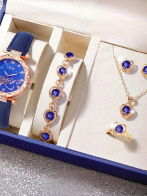 Elegant Women's Watch & Jewelry Gift Set – Multiple Styles & Colors