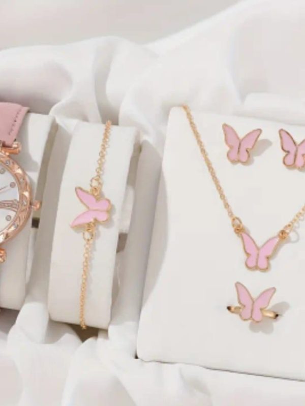 Elegant Women's Watch & Jewelry Gift Set – Multiple Styles & Colors