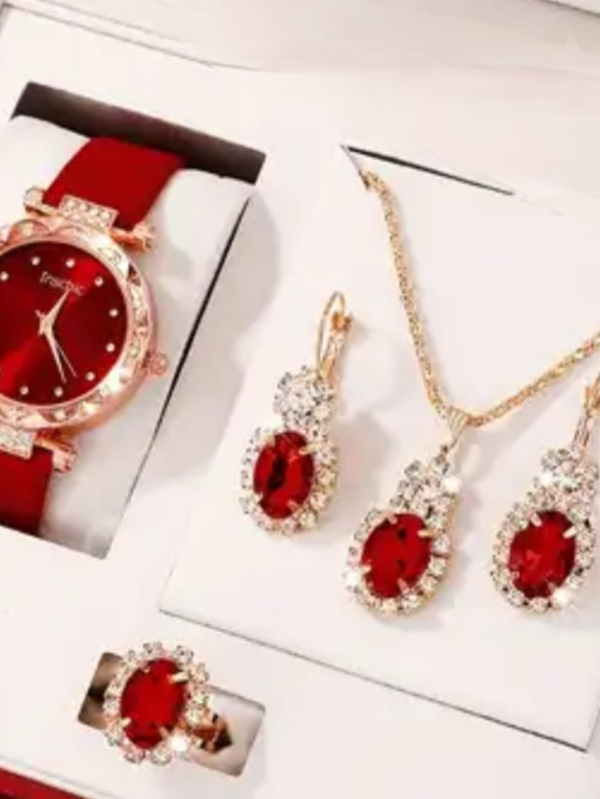Elegant Women's Watch & Jewelry Gift Set – Multiple Styles & Colors