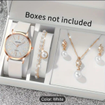 Elegant Women's Watch & Jewelry Gift Set – Multiple Styles & Colors