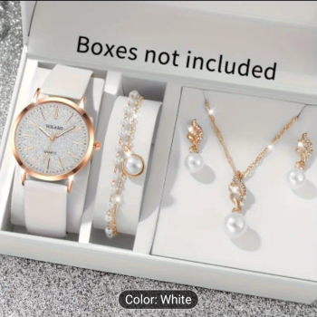 Elegant Women's Watch & Jewelry Gift Set – Multiple Styles & Colors