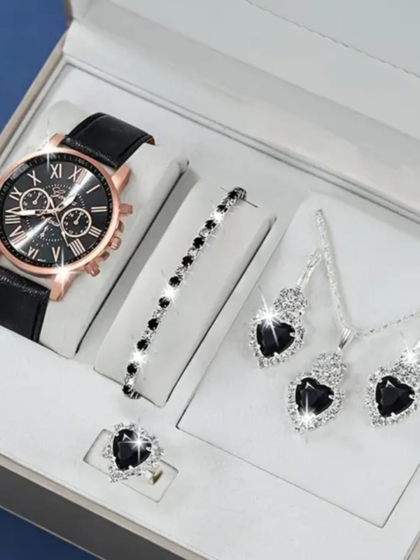 Elegant Women's Watch & Jewelry Gift Set – Multiple Styles & Colors