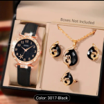 Elegant Women's Watch & Jewelry Gift Set – Multiple Styles & Colors