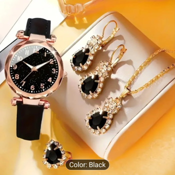 Elegant Women's Watch & Jewelry Gift Set – Multiple Styles & Colors